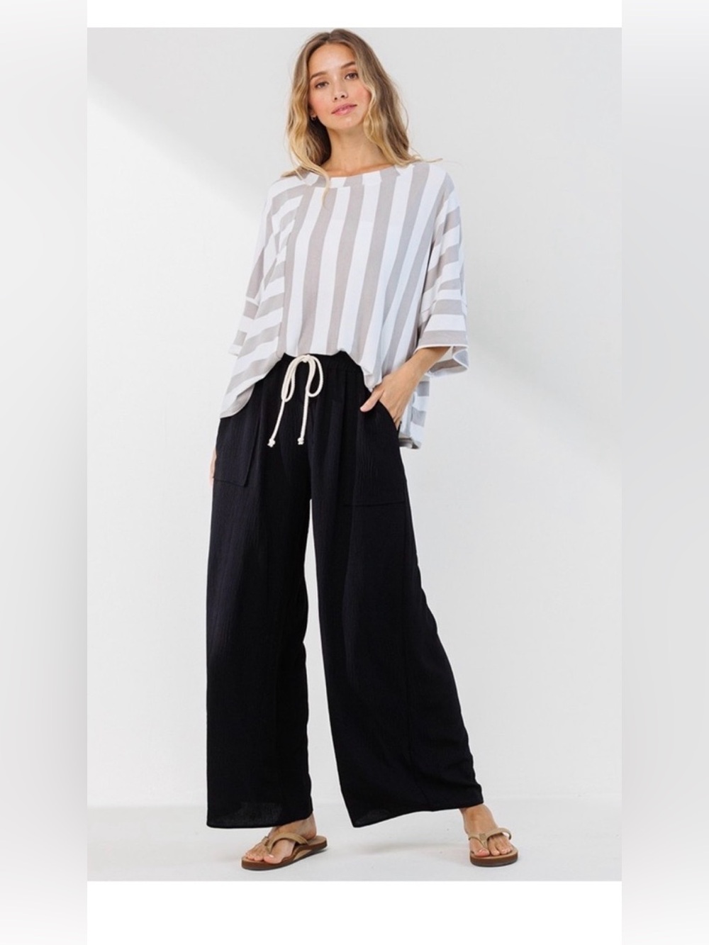 ShopEvelynne Black Wide Leg Pants